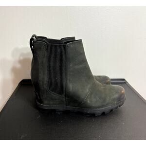 Black Sorel Joan of Arctic Wedges